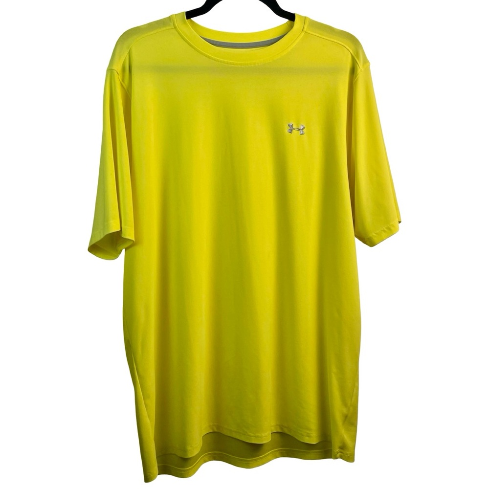 Under Armour HeatGear Men’s Performance Tee – Bright Yellow (Size Large)